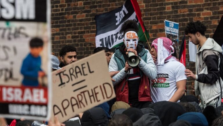 Antisemitische Demonstration in Großbritannien