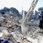 Schäden im Südlibanon nach einem durch die Hisbollah provozierten israelischen Luftschlag