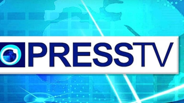 Logo des Propagandasenders Press TV der Islamischen Republik Iran