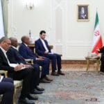 Der sudanesische Außenminister Ali Al-Sadiq zu Besuch beim iranischen Präsidenten Ibrahim Raisi