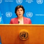 Catherine Colonna, Leiterin der »unabhängigen« UNRWA-Untersuchungskommission. (© imago images/Sipa USA)
