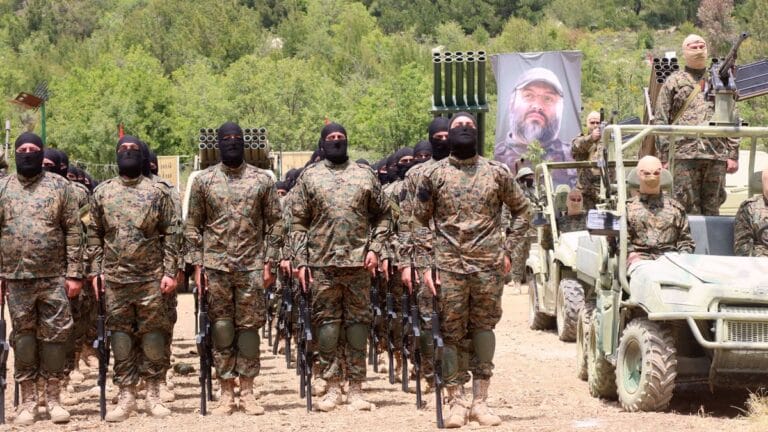 Übung der Terrorgruppe Hisbollah im Südlibanon