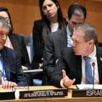 UNRWA-Generalkommissar Philippe Lazzarini und Israels UNO-Botschafter Gilad Erdan
