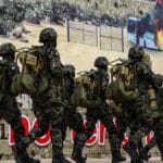 Hamas-Eliteeinheiten bei der Parade zum Jahrestag der Gründung der Terrorgruppe im Dezember 2018