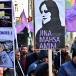 Protest gegen Verschleierungszwang und Gewalt gegen Frauen